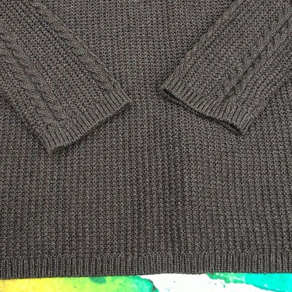 Nautica Charcoal Cable Long Sweater size Large - Picture 9 of 10